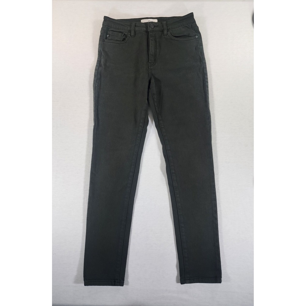 KanCan Gia High Rise Super Skinny Jeans Womens 11/29 Dark Olive Green Stretch